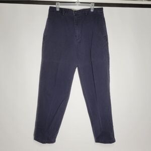 Blue Chinos with Tailored Fit and Smooth Texture